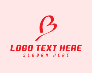 Fashion Accessories - Romance Heart Letter B logo design