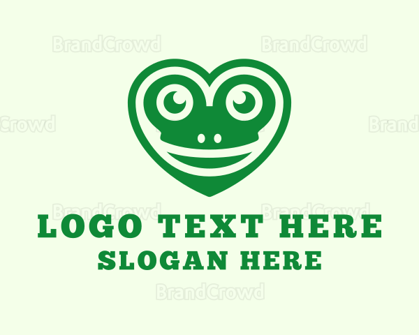 Green Frog Heart Logo