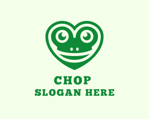 Green Frog Heart Logo