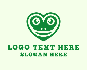 Green Frog Heart Logo