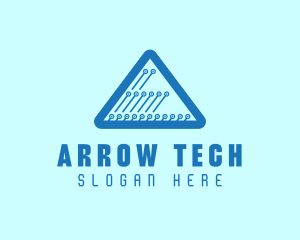 Triangle Tech Circuit logo design