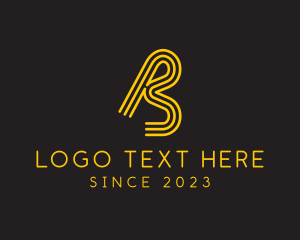 Legal - Race Track Letter B logo design