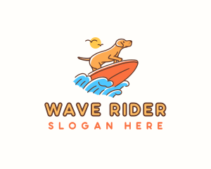 Surfing - Surfing Dog Vacation logo design