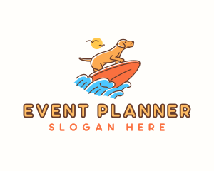 Vet - Surfing Dog Vacation logo design
