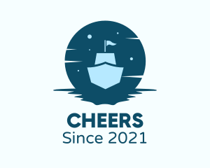 Seaman - Night Sailing Ship logo design