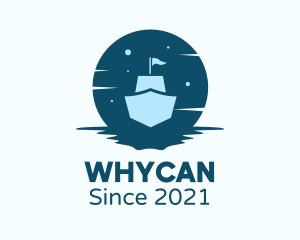 Seaman - Night Sailing Ship logo design