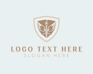 Wings - Stethoscope Caduceus Clinic logo design