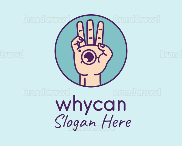 Photographer Hand Camera Lens Logo