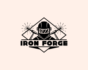 Industrial Ironworks Welder logo design