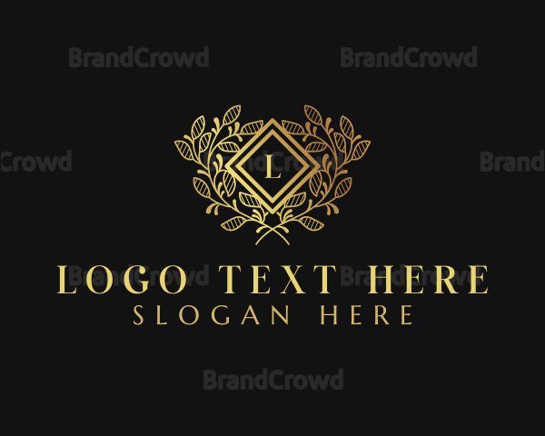 Luxury Floral Jewelry Logo