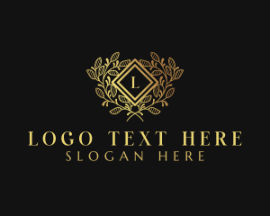 Upscale - Luxury Floral Jewelry logo design