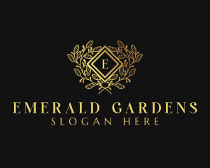 Luxury Floral Jewelry  logo design