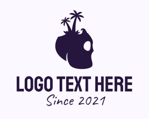 Purple - Dead Skull Island logo design