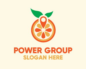 Harvest - Orange Juice Pin logo design