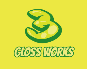 Gloss - Graphic Gloss Number 3 logo design