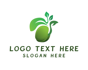 Leaf - Green Seedling Plant logo design