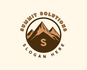 Hiking Mountain Trek logo design