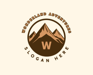 Hiking Mountain Trek logo design