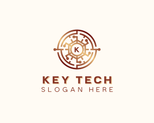 Cryptography Tech Blockchain logo design