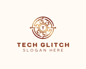 Cryptography Tech Blockchain logo design