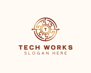 Cryptography Tech Blockchain logo design