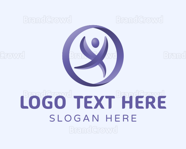 Gradient Human Fitness Logo