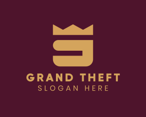 Real Estate Agent - Luxury Crown Letter G logo design