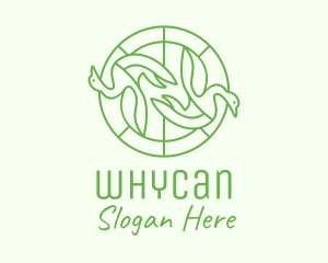 Green Swan Circle Logo