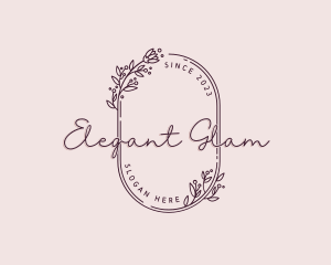 Floral Wreath Fashion Logo