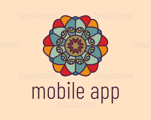 Mandala Flower Florist Logo