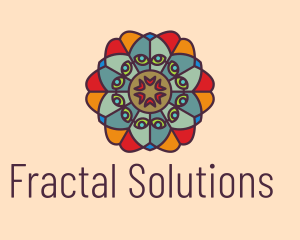 Fractal - Mandala Flower Florist logo design