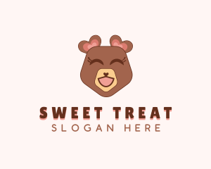 Teddy Bear Toy Heart logo design