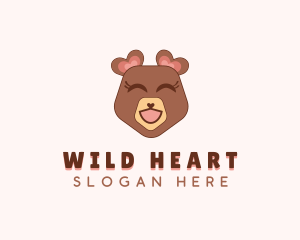 Teddy Bear Toy Heart logo design