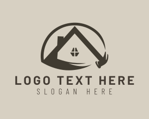 Handyman - Home Roof Builder logo design
