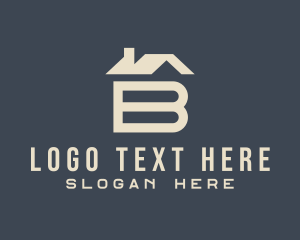 Clean - House Letter B logo design