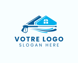 Cleaning - Home Cleaning Pressure Washer logo design