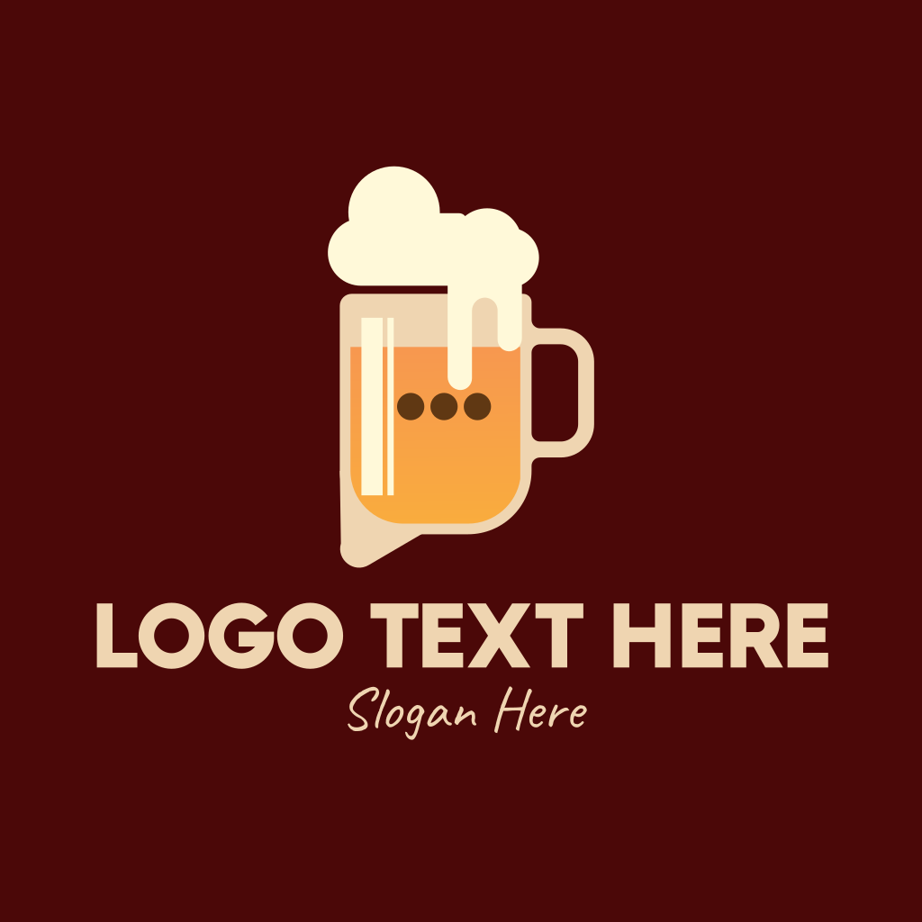 Beer Talk Bar Logo BrandCrowd Logo Maker 