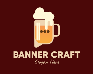 Digital Beer Talk Chat  logo design