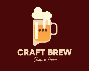 Digital Beer Talk Chat  logo design