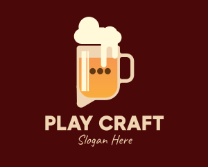 Digital Beer Talk Chat  logo design