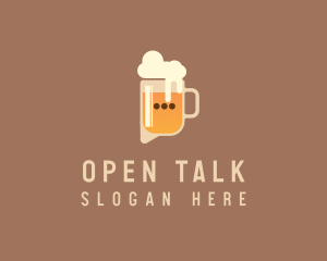 Digital Beer Talk Chat  logo design