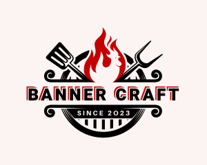 Chicken Grill Cooking logo design