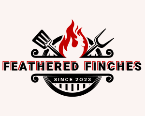 Chicken Grill Cooking logo design