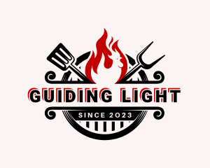 Chicken Grill Cooking logo design