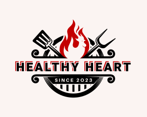 Chicken Grill Cooking logo design