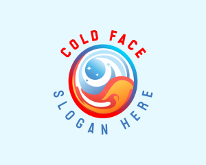 Cold Heating Refrigeration  logo design
