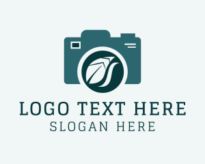 Digital Camera - Camera Leaf Photography logo design