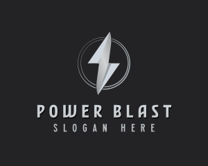 Thunder Power Lightning logo design