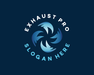 Exhaust - Fan Ventilation Exhaust logo design