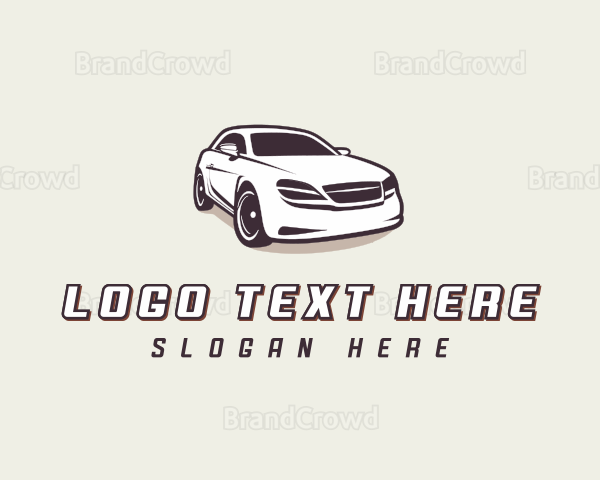 Sedan Car Driving Logo